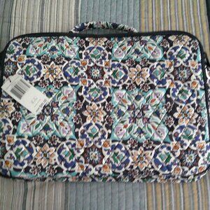 Vera Bradley Laptop Workstation Crossbody Travel Bag -Lisbon Medallion Cool NWT